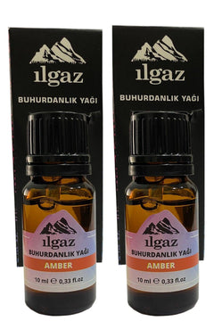 Amber Musk Essential Oil for Censers, 10ml (2 Pack)