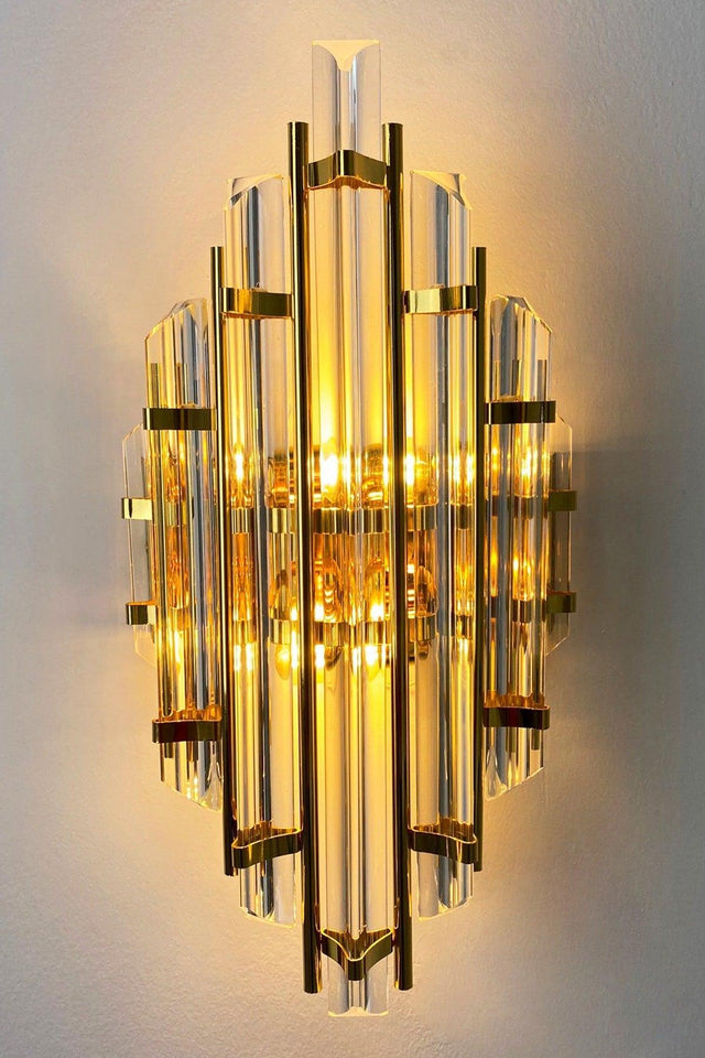Champion Gold Color Sconce Single Wall Lamp Decorative Models For Hotel Cafe Restaurant - Swordslife