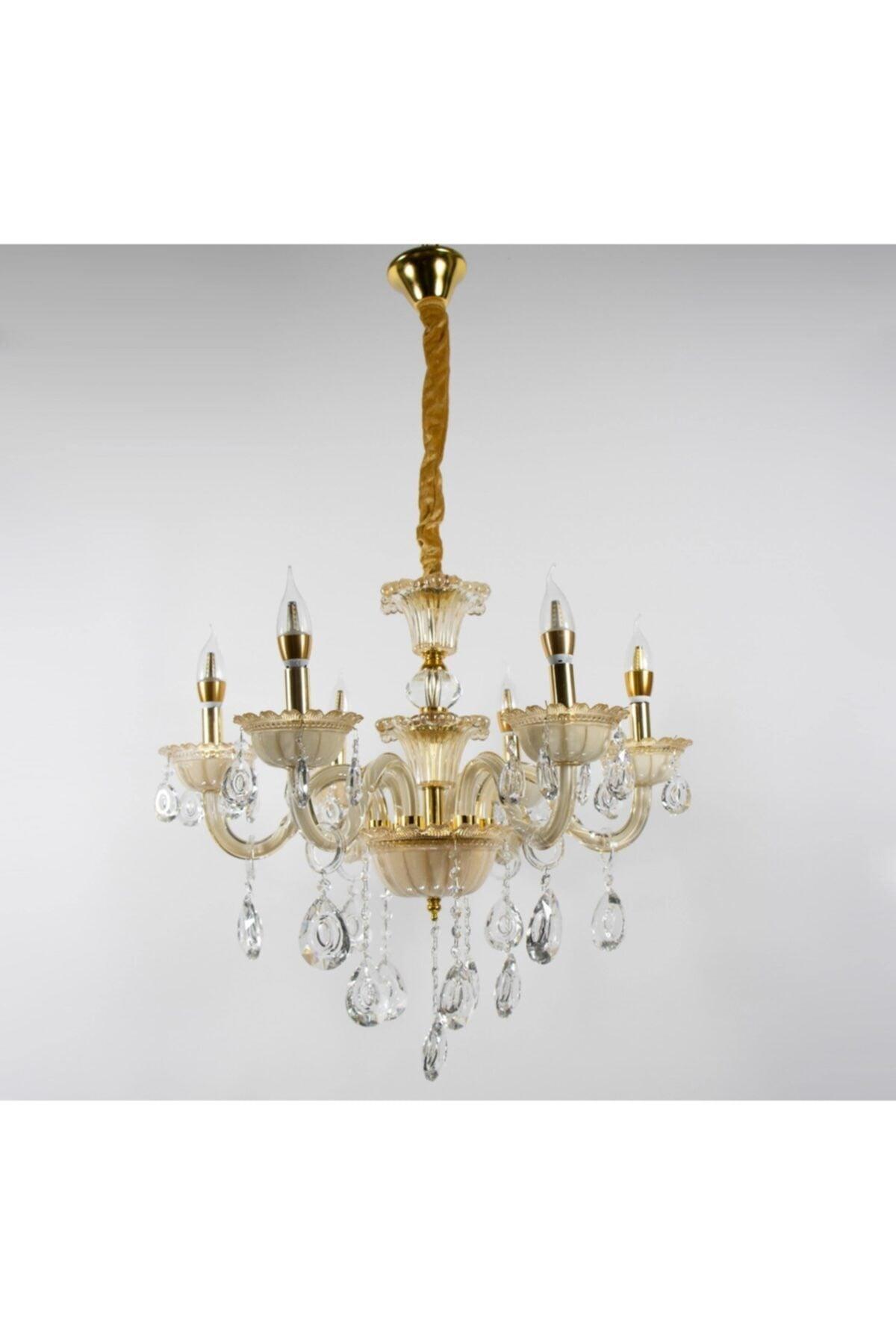 Chandelier Living Room, Living Room, Guest Room 6 Glass Arm - Swordslife