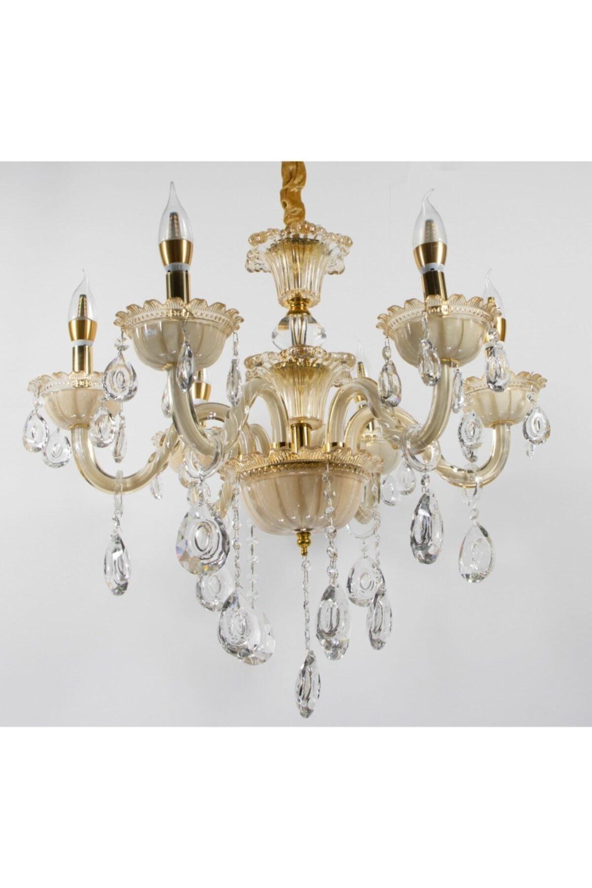 Chandelier Living Room, Living Room, Guest Room 6 Glass Arm - Swordslife