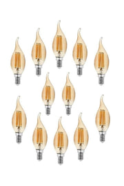 4W Curved Rustic Led Bulb For Chandeliers