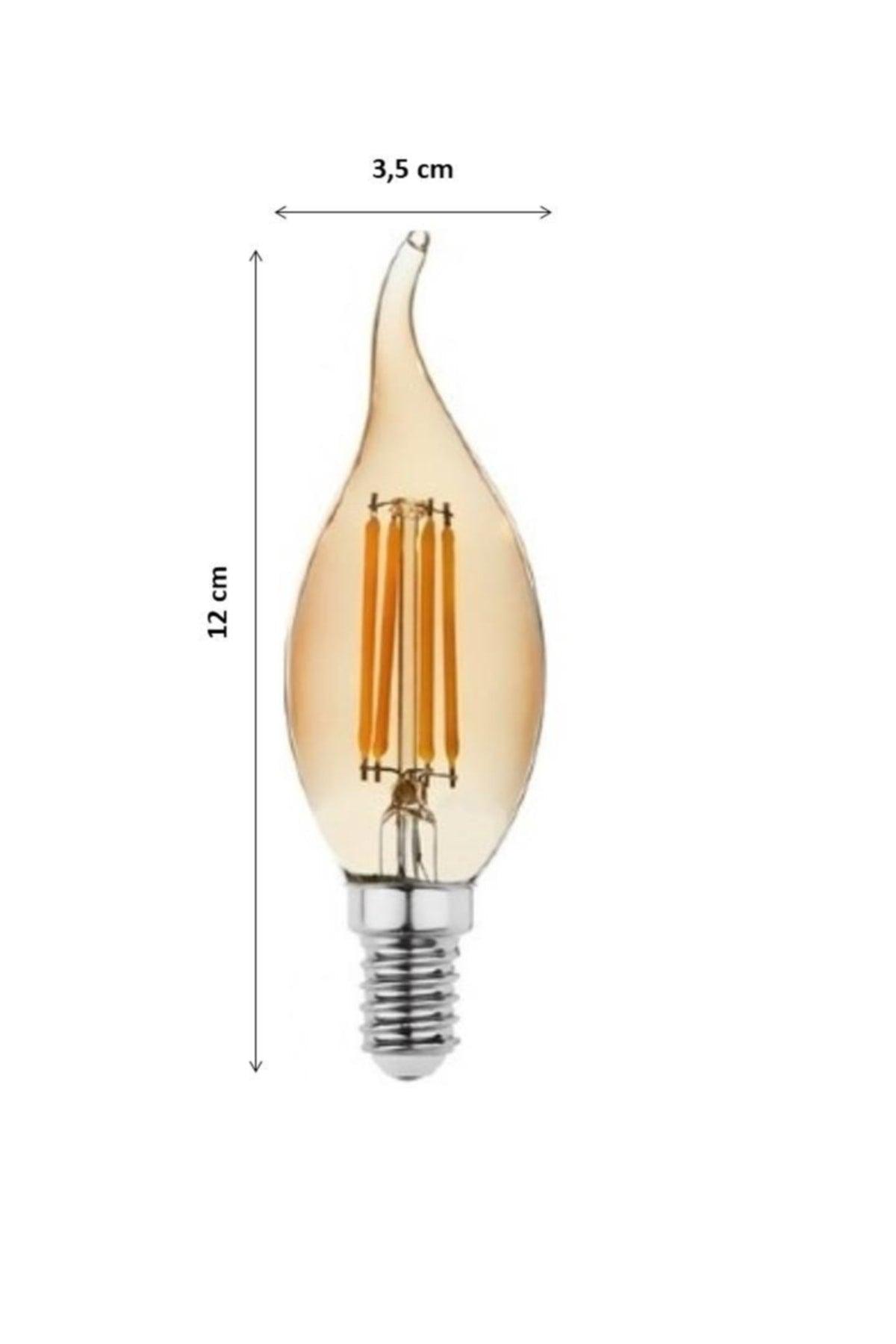 4W Curved Rustic Led Bulb For Chandeliers