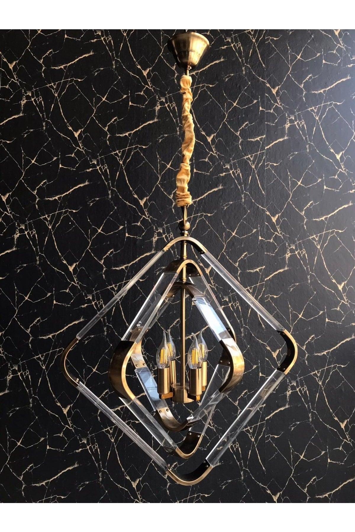 Channell 4 Pcs Gold-black Color Chandelier - Swordslife
