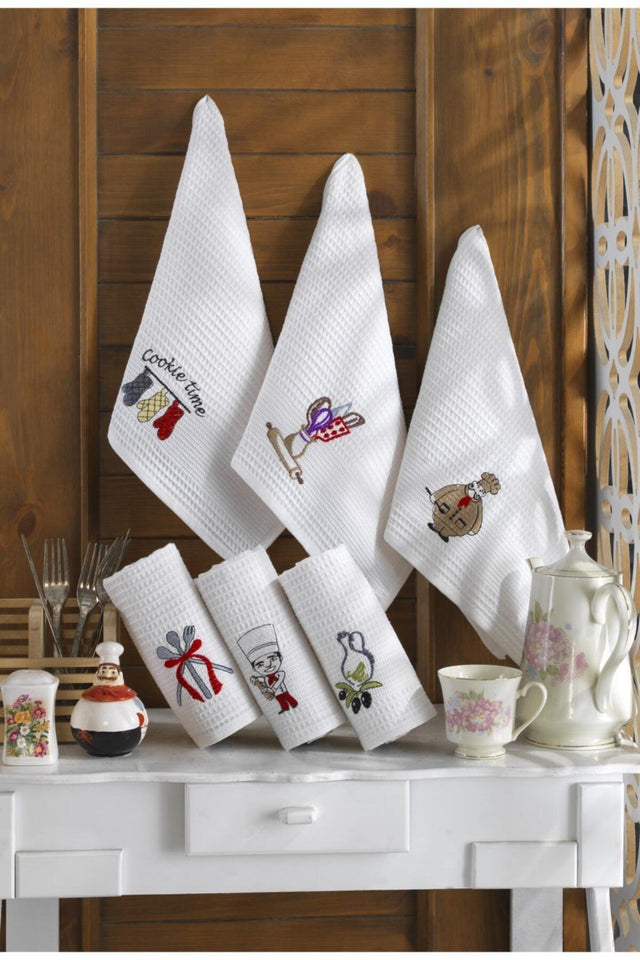 Chef Dry Cloth Kitchen Towel 6 pcs - Swordslife