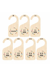 Kids Wardrobe Organizer Baby Clothes Separator Hanger Bracket 0-24 Months Moment Cards - Swordslife