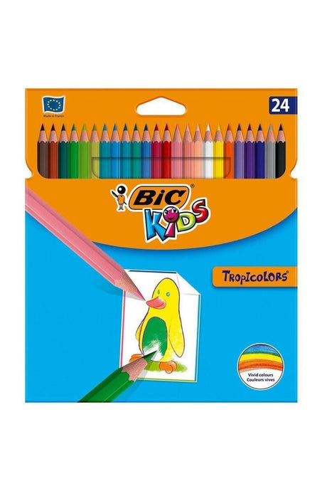 Kids Tropicolor2 Long Crayons 24 Colors