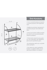 Chrome Double Tier Metal Towel Rack And Organizer Rack - Swordslife
