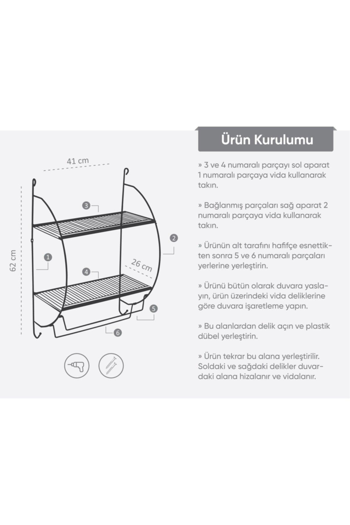 Chrome Double Tier Metal Towel Rack And Organizer Rack - Swordslife