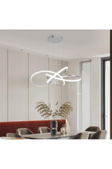 Chrome Edition Pendant Lamp White Light Chrome Led Chandelier Adds Stylish Visuality - Swordslife