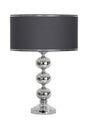 Chrome Plated Triple Sphere Metal Lampshade Anthracite with Chrome Stripe - Swordslife