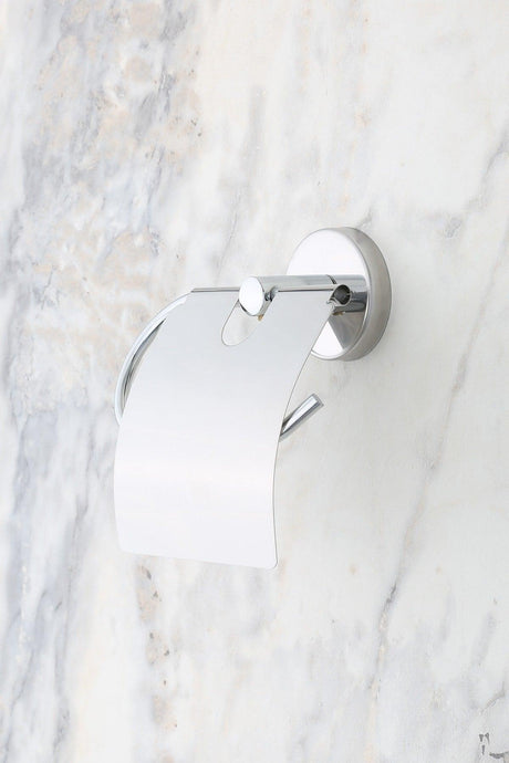 Chrome Wide Cover Toilet Roll Holder Wc