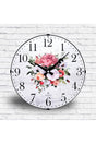 Floral Wall Clock, 33,cm Real Glass (FROM MANUFACTURING SALE) Shipped in Working Condition - Swordslife