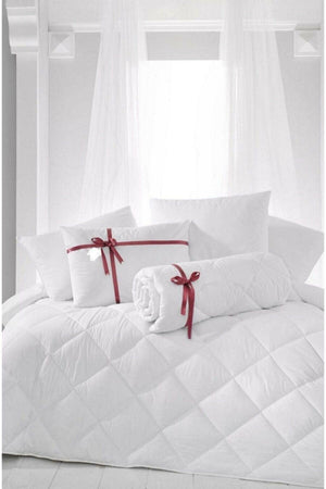 Double Anti-Allergic Lux Microfiber Quilt 2 Pieces Bead Silicone Pillow Set - Swordslife