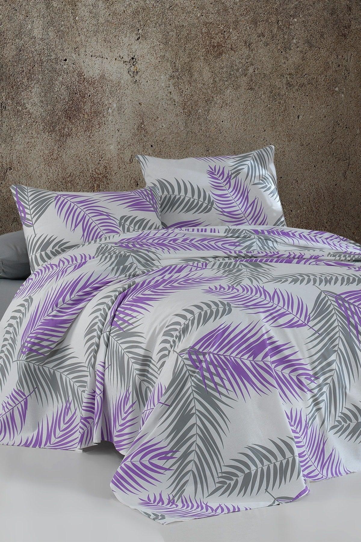 Double Sheet Set 100% Cotton Patterned Verona Lilac - Swordslife