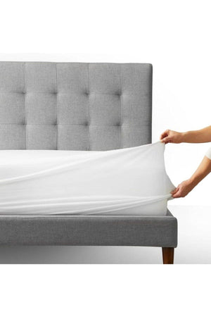 Double Fitted Waterproof Mattress Protector Mattress Cotton Surface (all Sizes) - Swordslife
