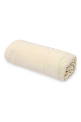 Double Cotton Elastic Bed Sheet 160 X 200 Cm Cream - Swordslife