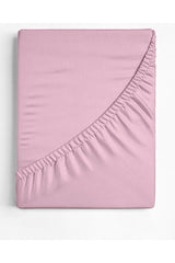 Double Cotton Elastic Bed Sheet 160 X 200 Cm Pink - Swordslife