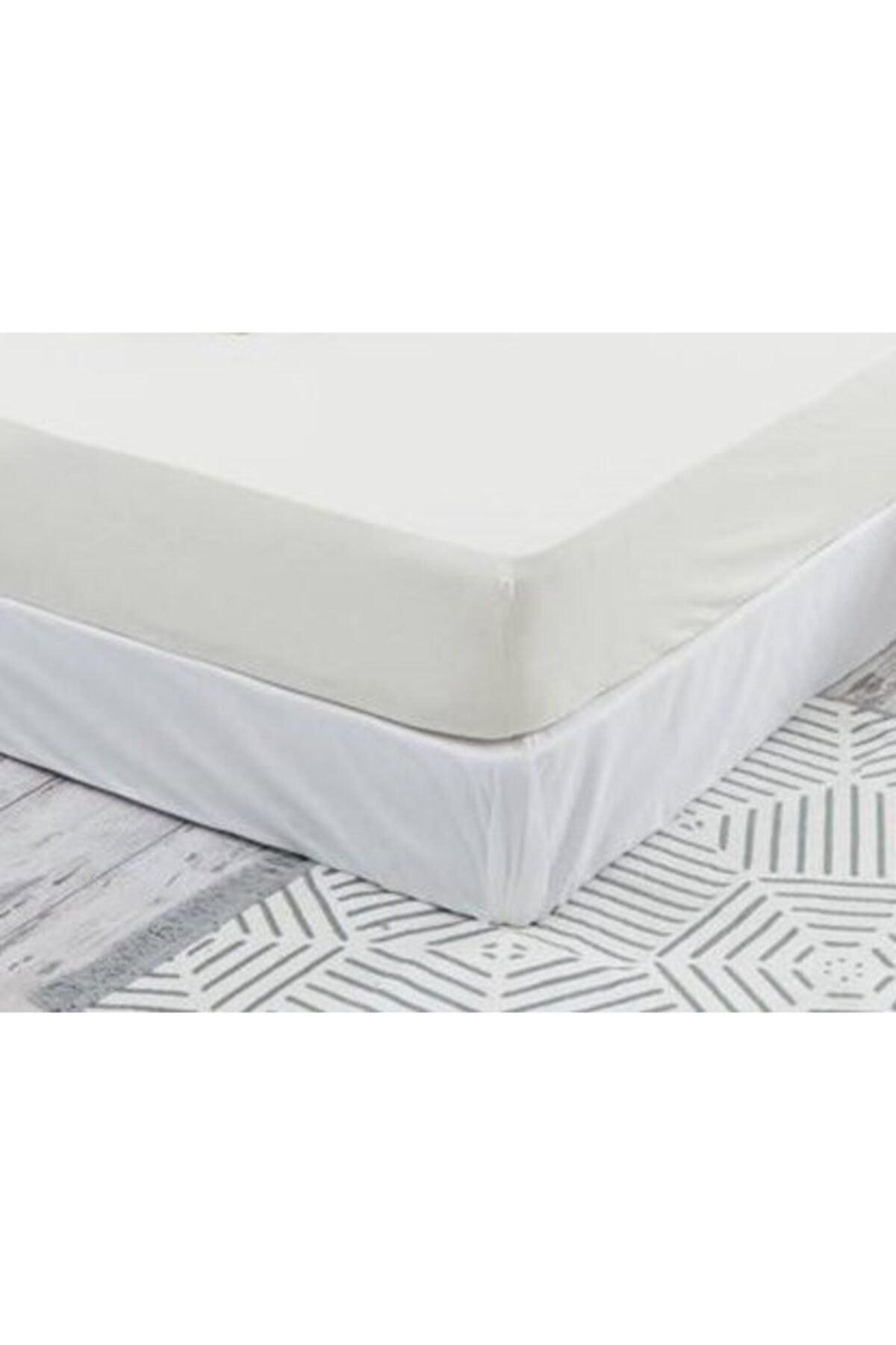 Double Cotton Elastic Bed Sheet (160x200) / Ecru - Swordslife