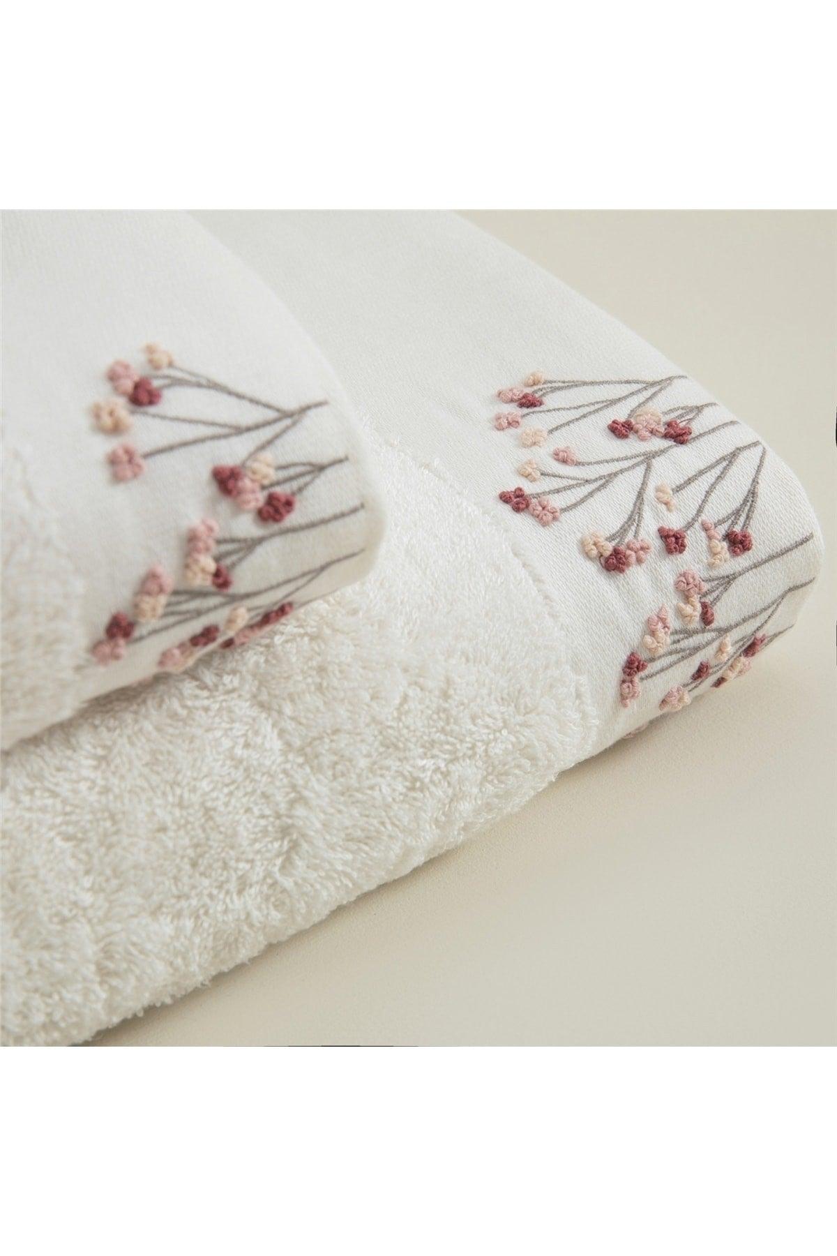 Cindee Face Towel 50x90 Cm Ecru - Swordslife