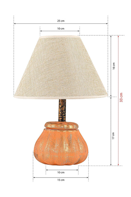 Citrouille Ceramic Lampshade Orange Gold Srmk-53 - Swordslife