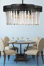 Citrus 4th Black Lux Crystal Stone Chandelier - Swordslife