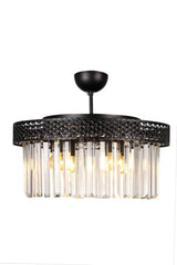 Citrus 4th Black Lux Crystal Stone Chandelier - Swordslife