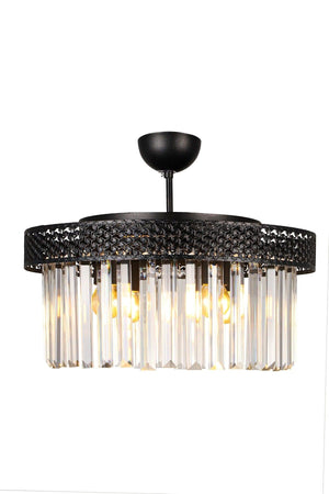 Citrus 4th Black Lux Crystal Stone Chandelier - Swordslife