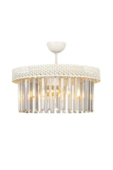 Citrus 4th White Lux Crystal Stone Chandelier - Swordslife