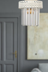 Citrus Single White Lux Crystal Stone Ceiling