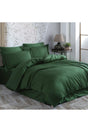 Striped Green - Double Jacquard Satin Duvet Cover Set - Swordslife