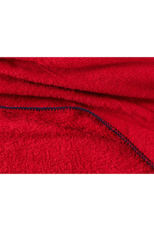 Claire Double Sherpa Plain Blanket - Red - Swordslife