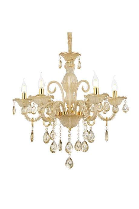 Classic Glass Arm 6 Piece Chandelier 6027-6 - Swordslife