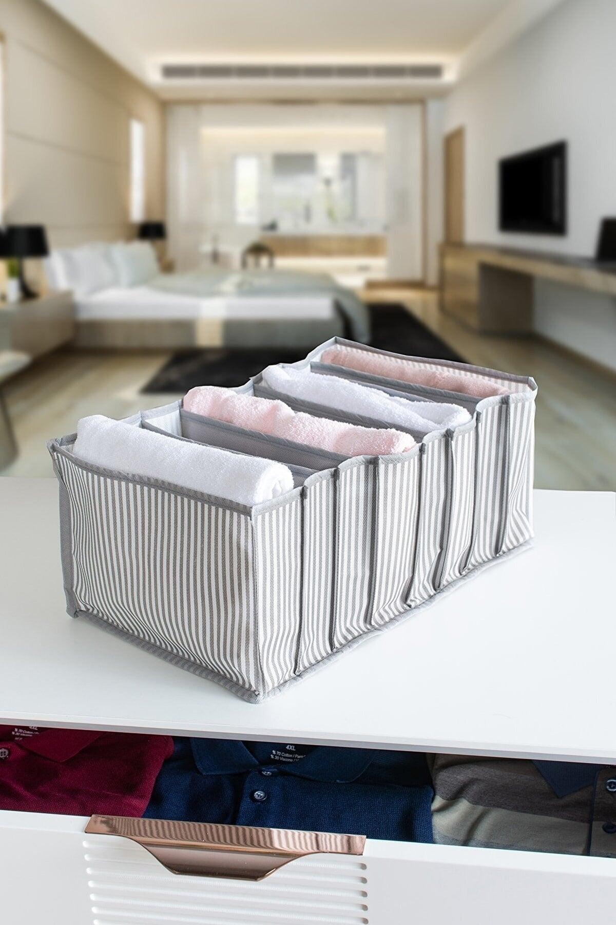 Wardrobe And Drawer Organizer Large Size (L) Size 8 Compartments - Swordslife