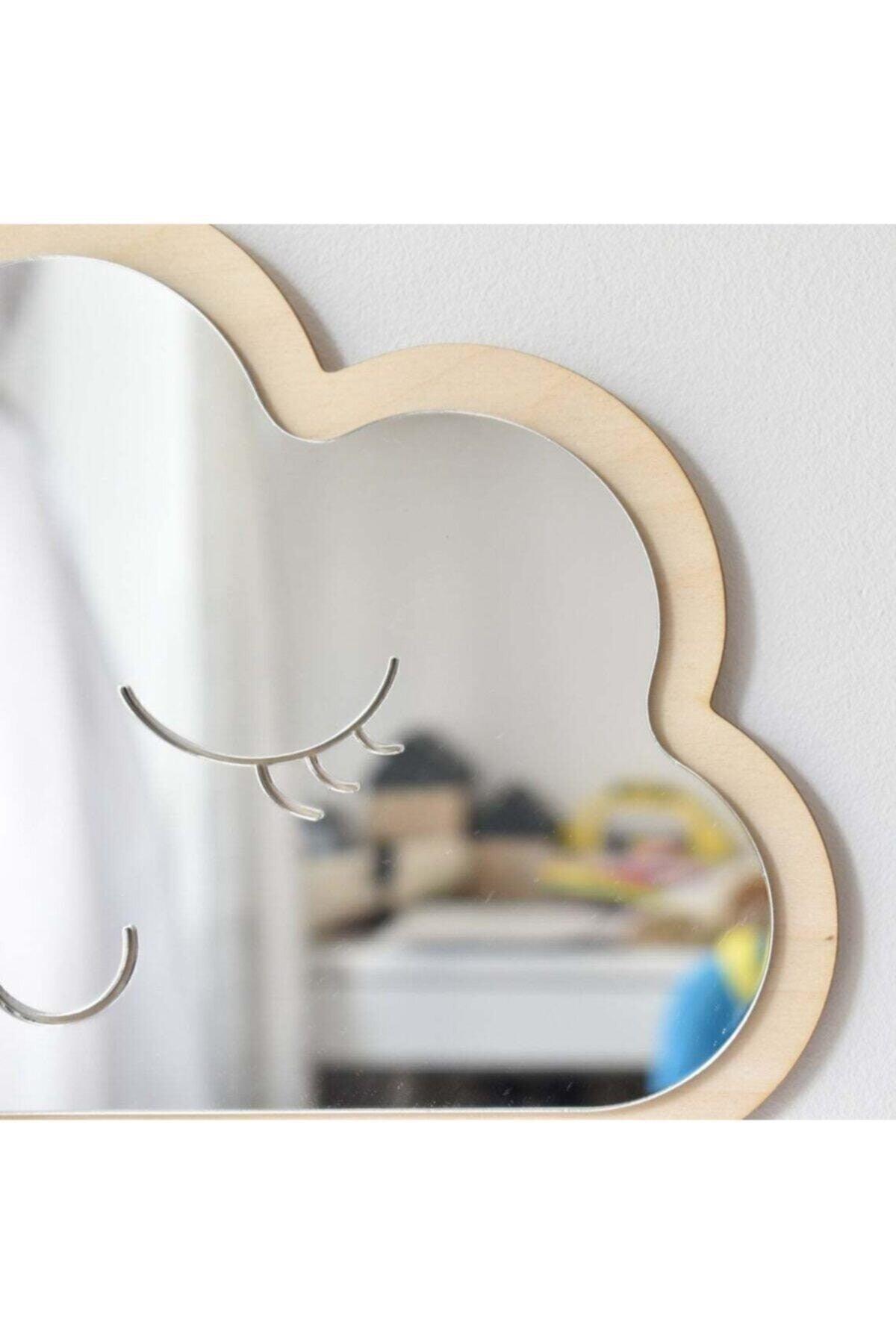 Cloud Mirror Kids Room Decor Unbreakable Wooden Ornament - Swordslife