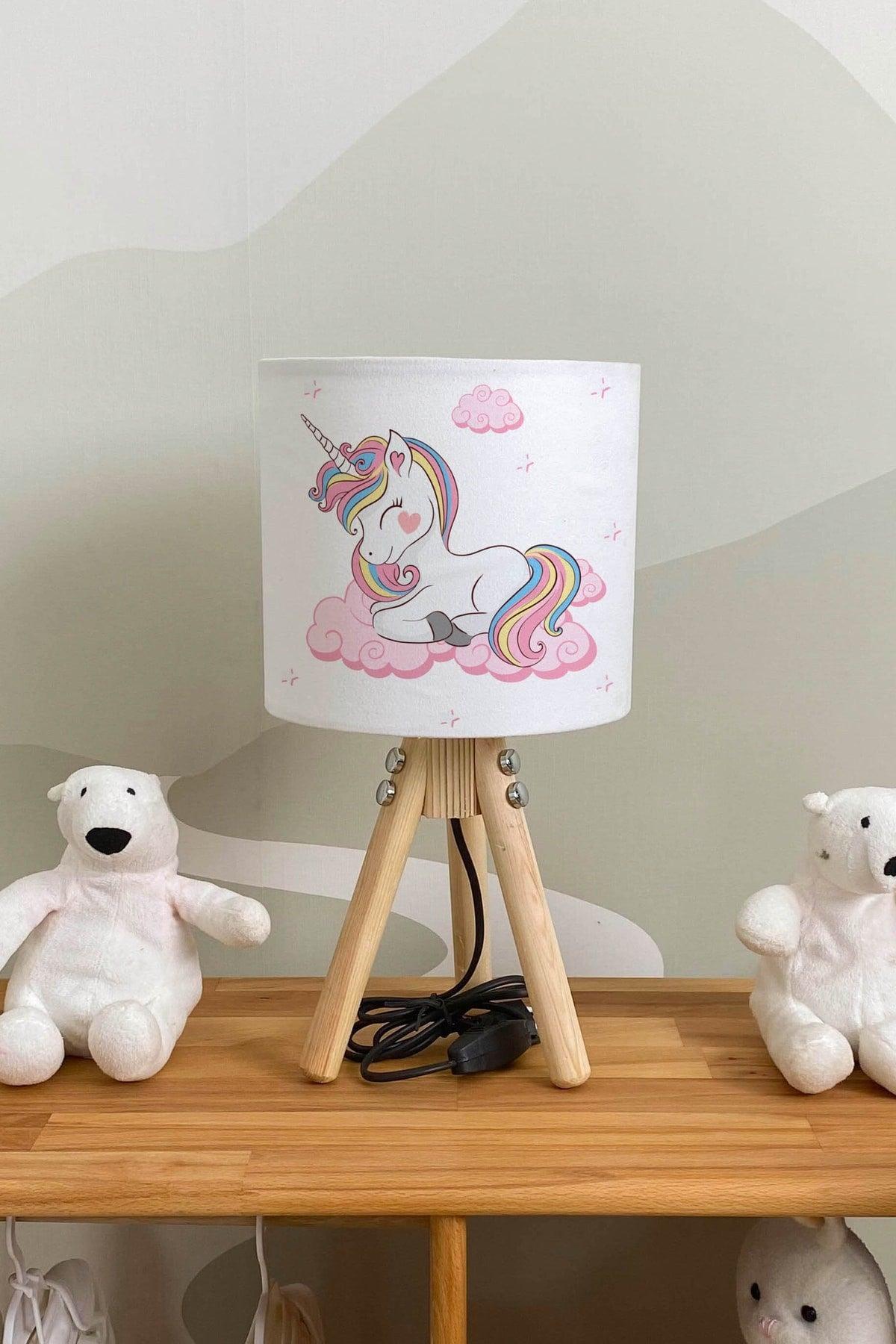 Unicorn in the Cloud Kids Room Lampshade - Swordslife