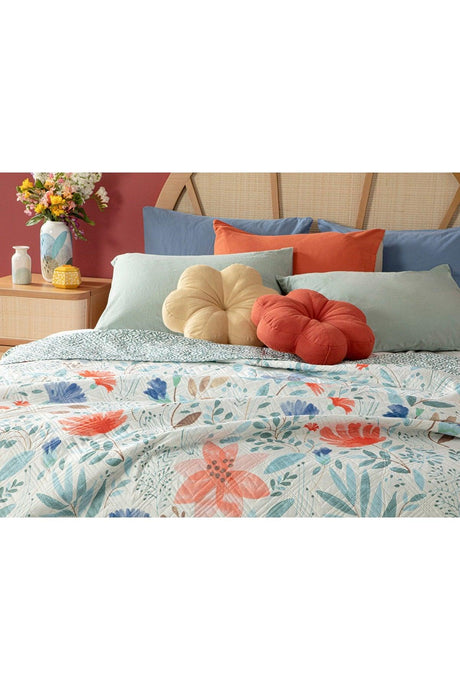 Clove Posy Single Multi-Purpose Cover 160x220 Cm Seledon - Swordslife