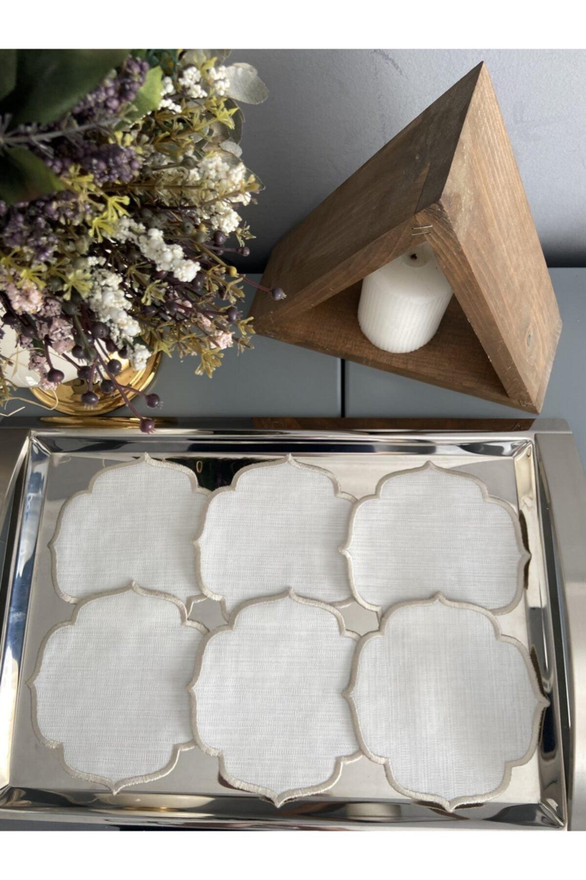 Cocktail Napkin Set of 6 Stone Color