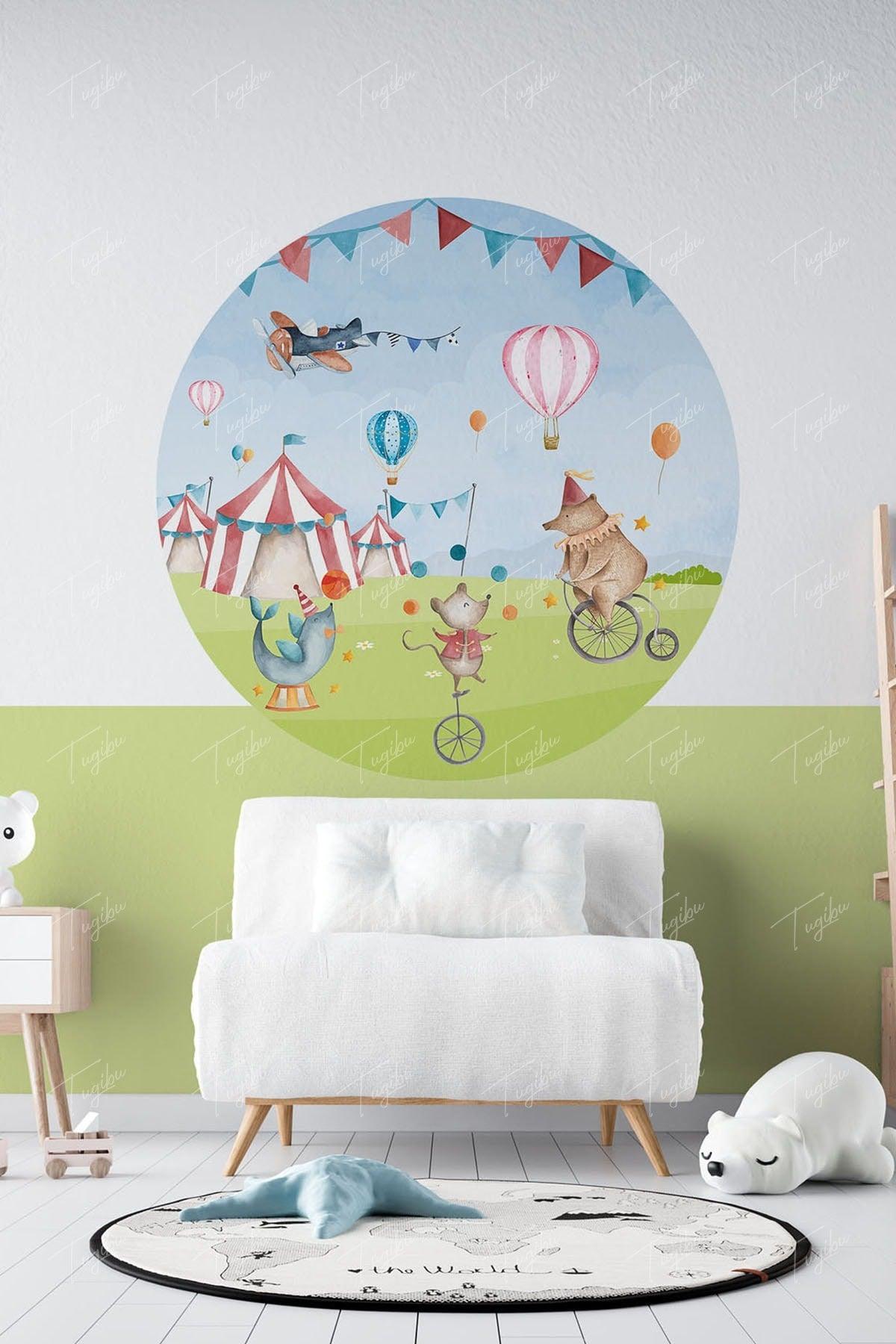 Kids Room Round Circle Wall Sticker - Swordslife