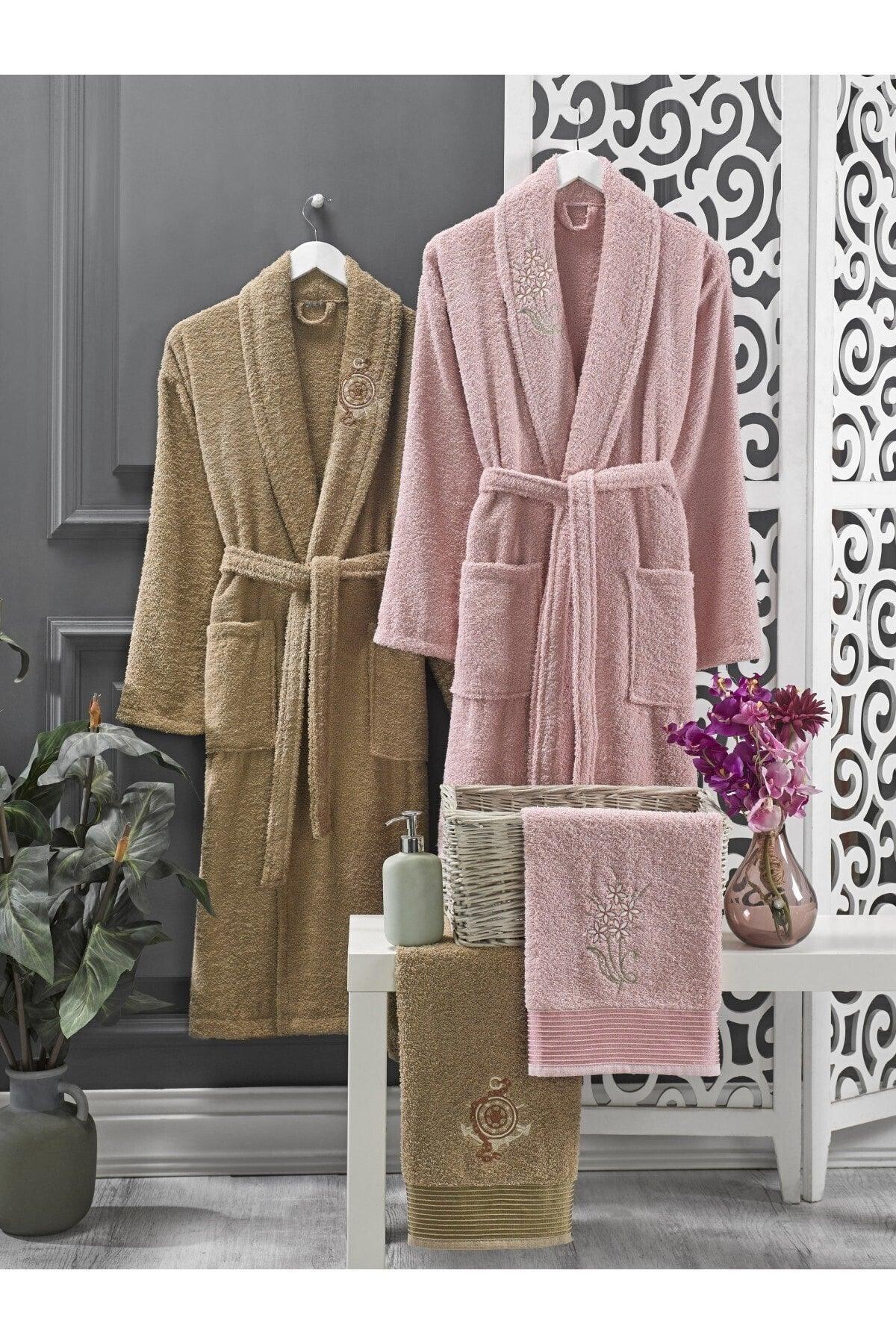 Coffee Powder Towel Bathrobe Set of 4 - Swordslife