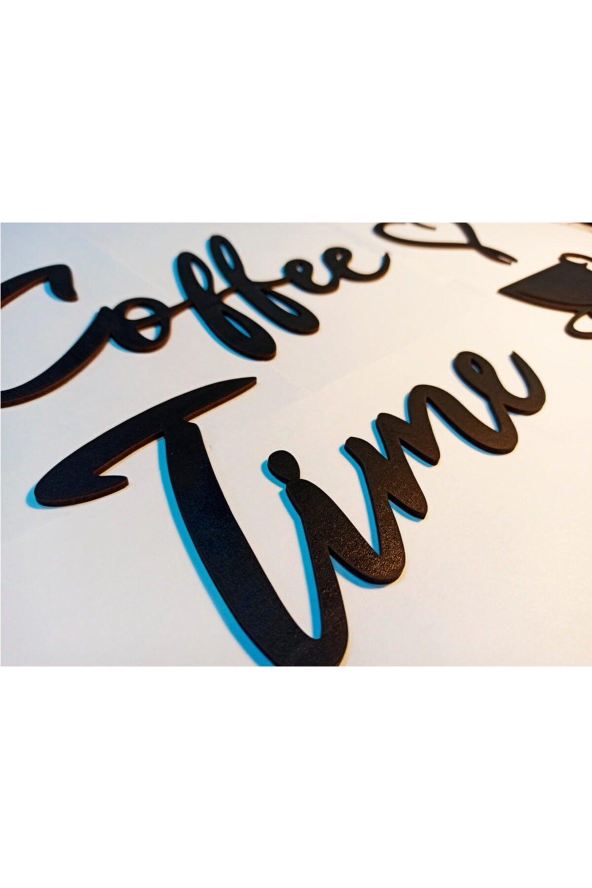 Coffee Time Wooden Modern Coffee Corner Kitchen Wall Decor - Swordslife