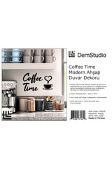 Coffee Time Wooden Modern Coffee Corner Kitchen Wall Decor - Swordslife