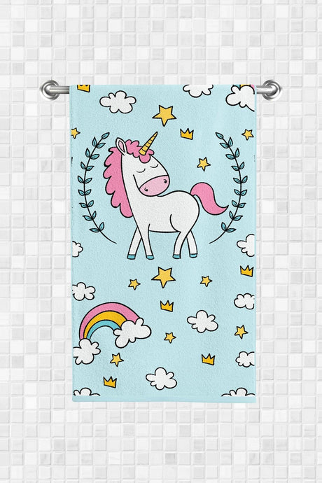 Multi-Purpose Unicorn Patterned Decorative Towel 30x50cm 2 pcs - Swordslife