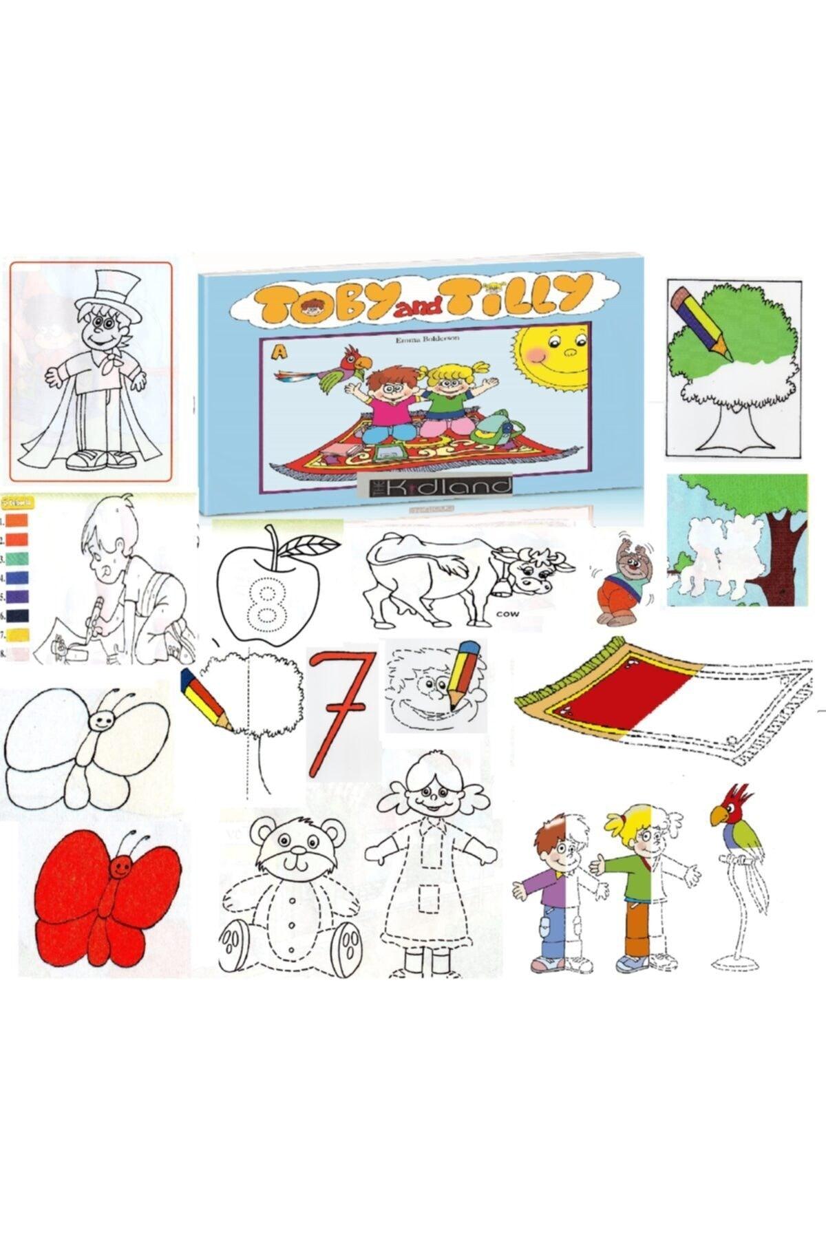 Color Coloring Activity Book - Supported in English - 80 Pages - Pull and Break - 3 -4 -5 -6-7- Age 8 - Swordslife
