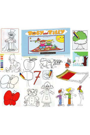 Color Coloring Activity Book - Supported in English - 80 Pages - Pull and Break - 3 -4 -5 -6-7- Age 8 - Swordslife