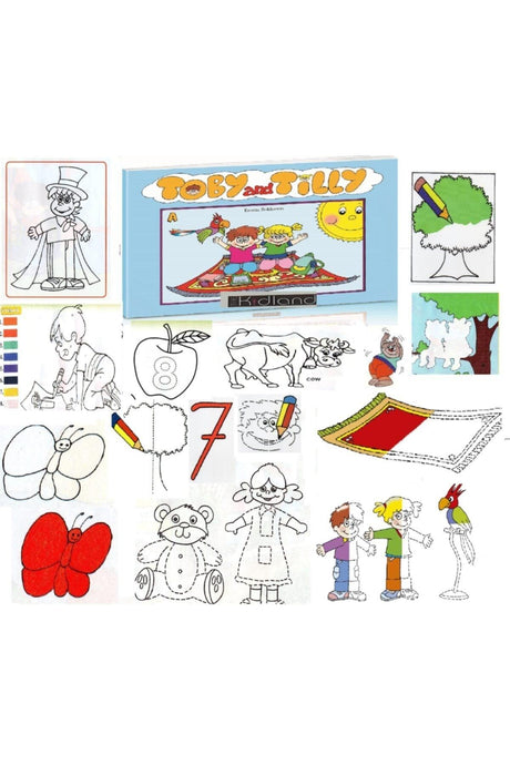 Color Coloring Activity Book - Supported in English - 80 Pages - Pull and Break - 3 -4 -5 -6-7- Age 8 - Swordslife