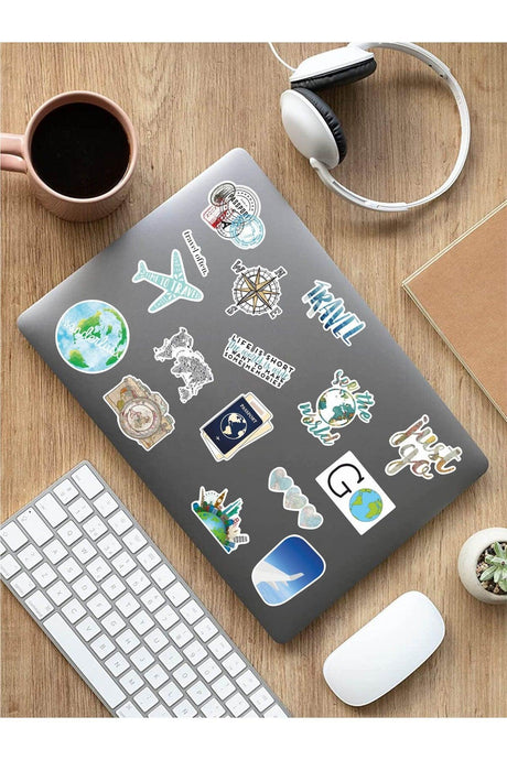 Colorful Travel Laptop Notebook Tablet Sticker