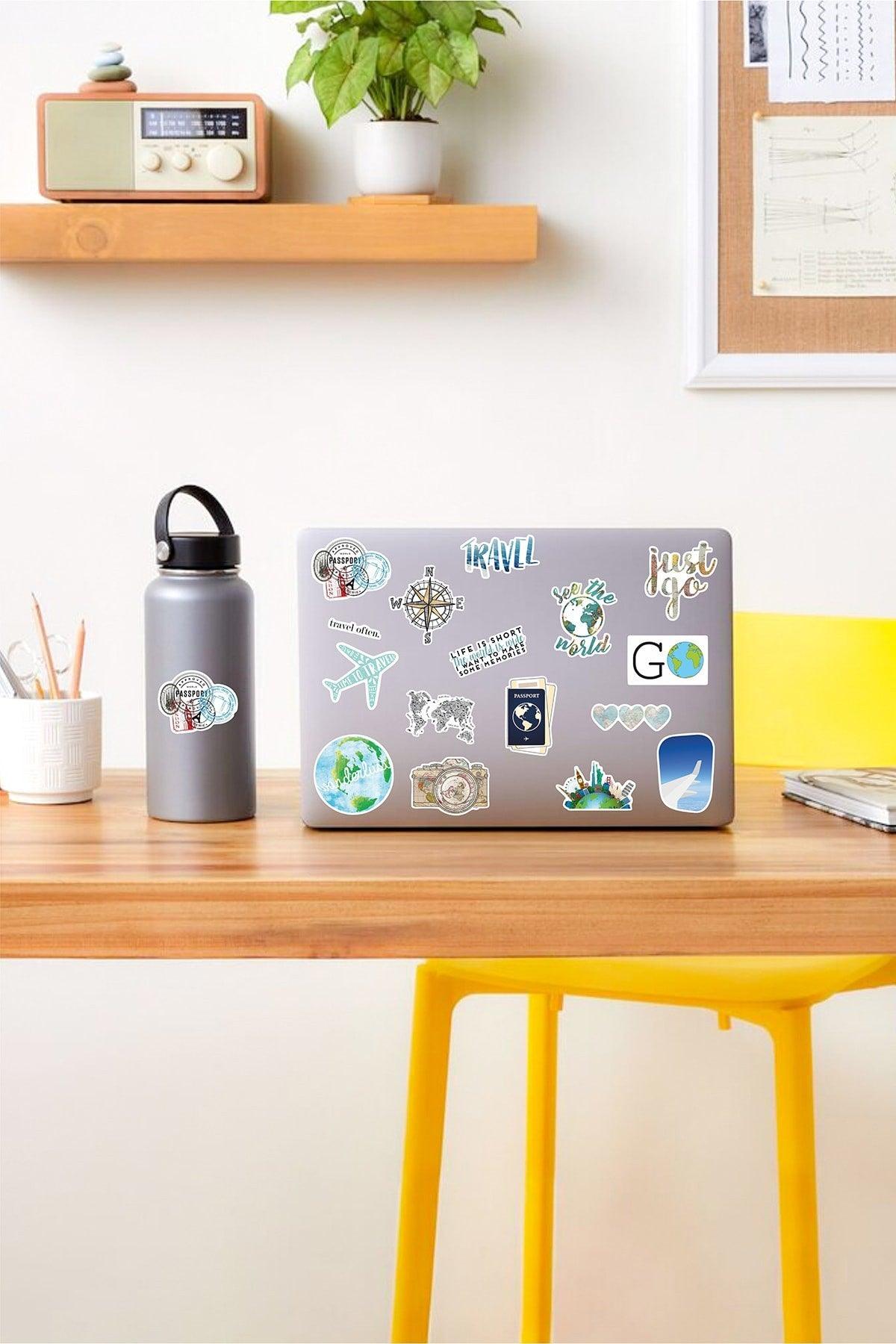 Colorful Travel Laptop Notebook Tablet Sticker