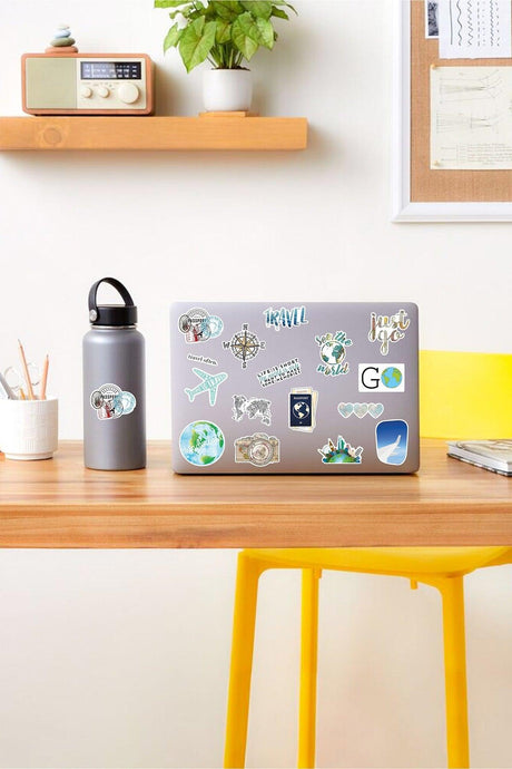 Colorful Travel Laptop Notebook Tablet Sticker