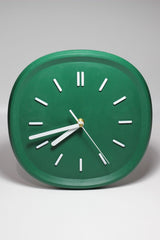 Colorful Design Square Concrete Wall Clock | green 26cm - Swordslife