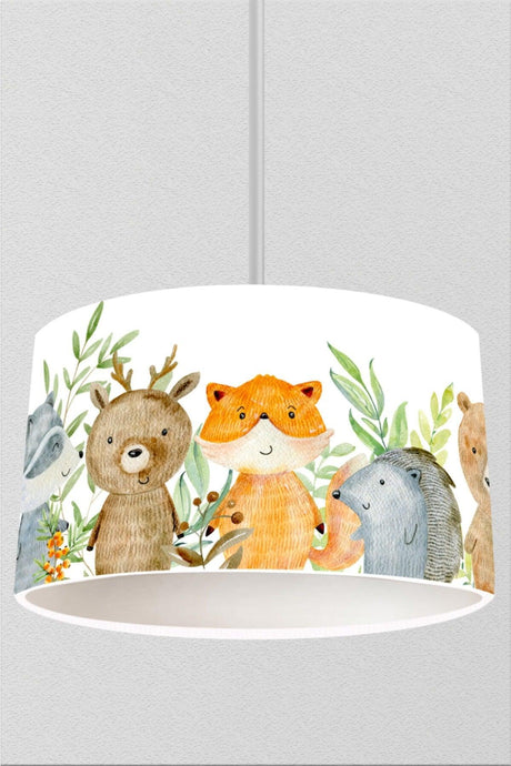 Colorful Forest Animals Kids Room Pendant Lamp Chandelier - Swordslife